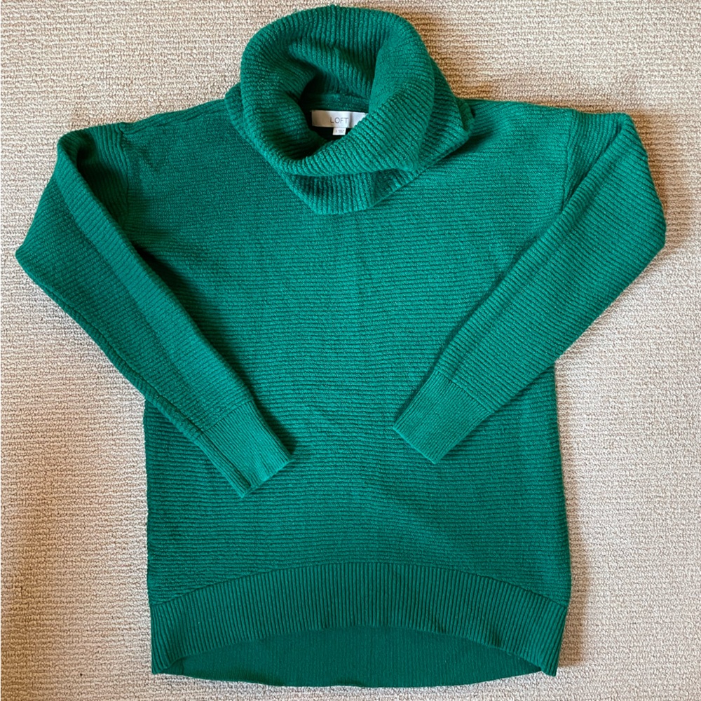 Loft tunic style cowl neck sweater